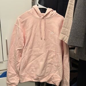 stussy baby pink hoodie - medium